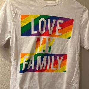 5/$10 Kids Childrens Place white love my family tee, size large